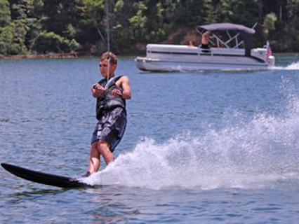 Boy Water Skiing